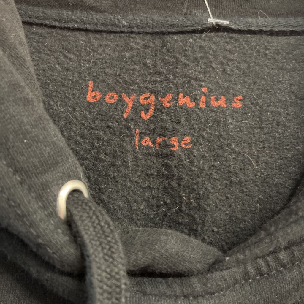 BoyGenius Black Graphic Hoodie Size L