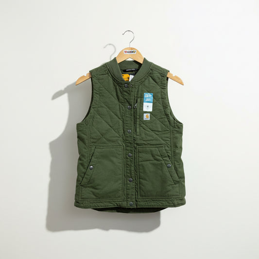 NWT Carhartt Green Quilted Vest Size XS