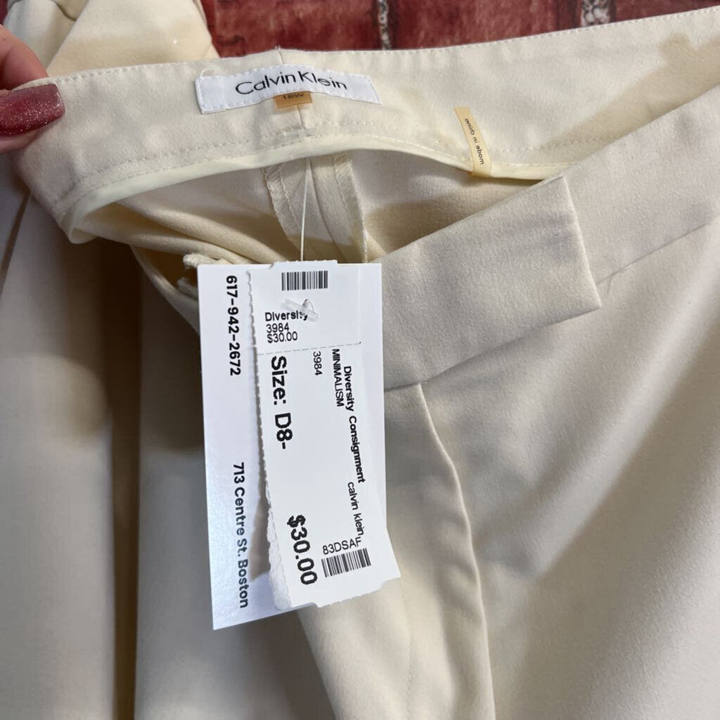 Calvin Klein Beige Trouser Pants Size 18