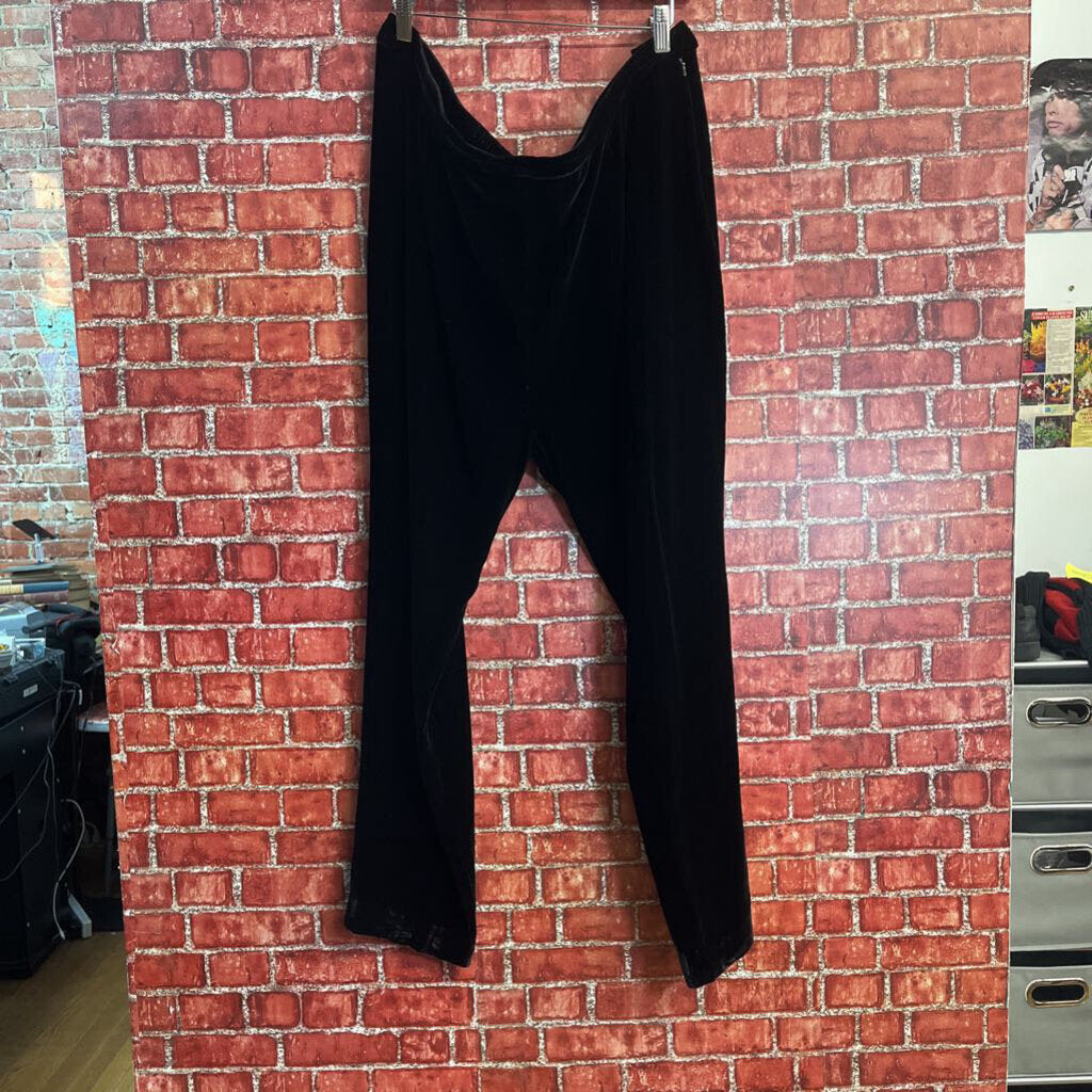Finity Naturals Black Satin Pants Size 2X