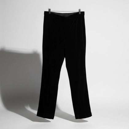 Finity Naturals black satin pants size 2X, front product view