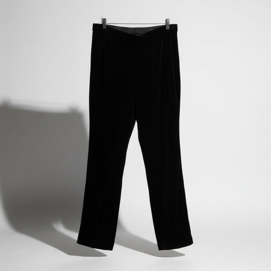 Finity Naturals black satin pants size 2X, front product view