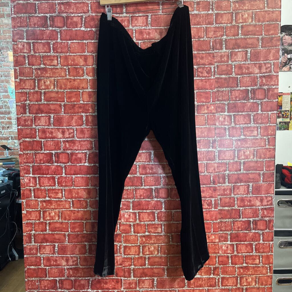 Finity Naturals Black Satin Pants Size 2X