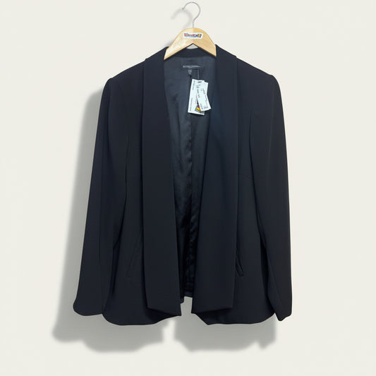 Eileen Fisher black buttonless blazer size 1X, front product view