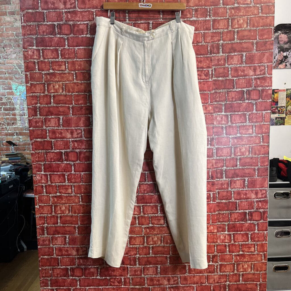 Jones New York Off White Linen Pants Size 22W
