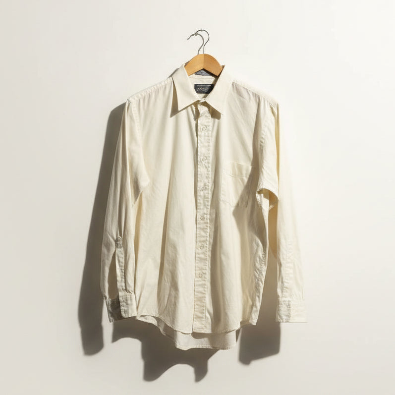 Lord & Taylor Button Up Long Sleeve Ivory Size 16-34