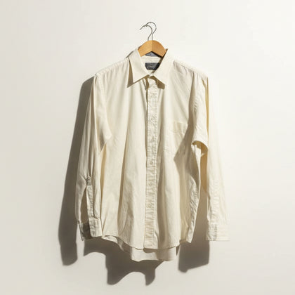 Lord and Taylor ivory long-sleeve button-up size 16/34 front view