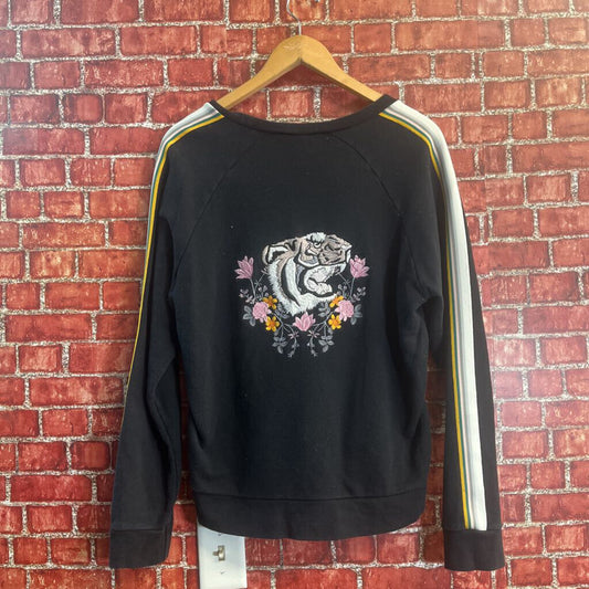 Golden by TNA striped sleeve crewneck alternate view