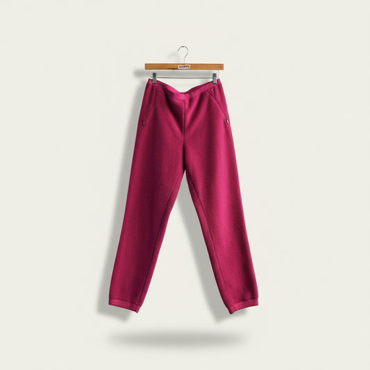 Patagonia Fleece Joggers Zipper Pockets Pink Size 12