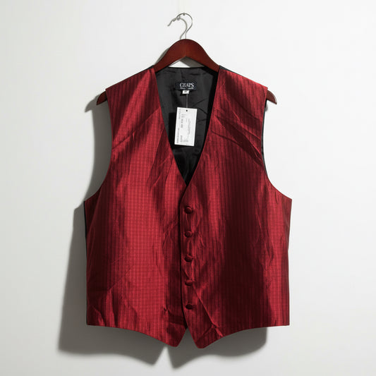 Chaps Ralph Lauren red and black suit vest size M L