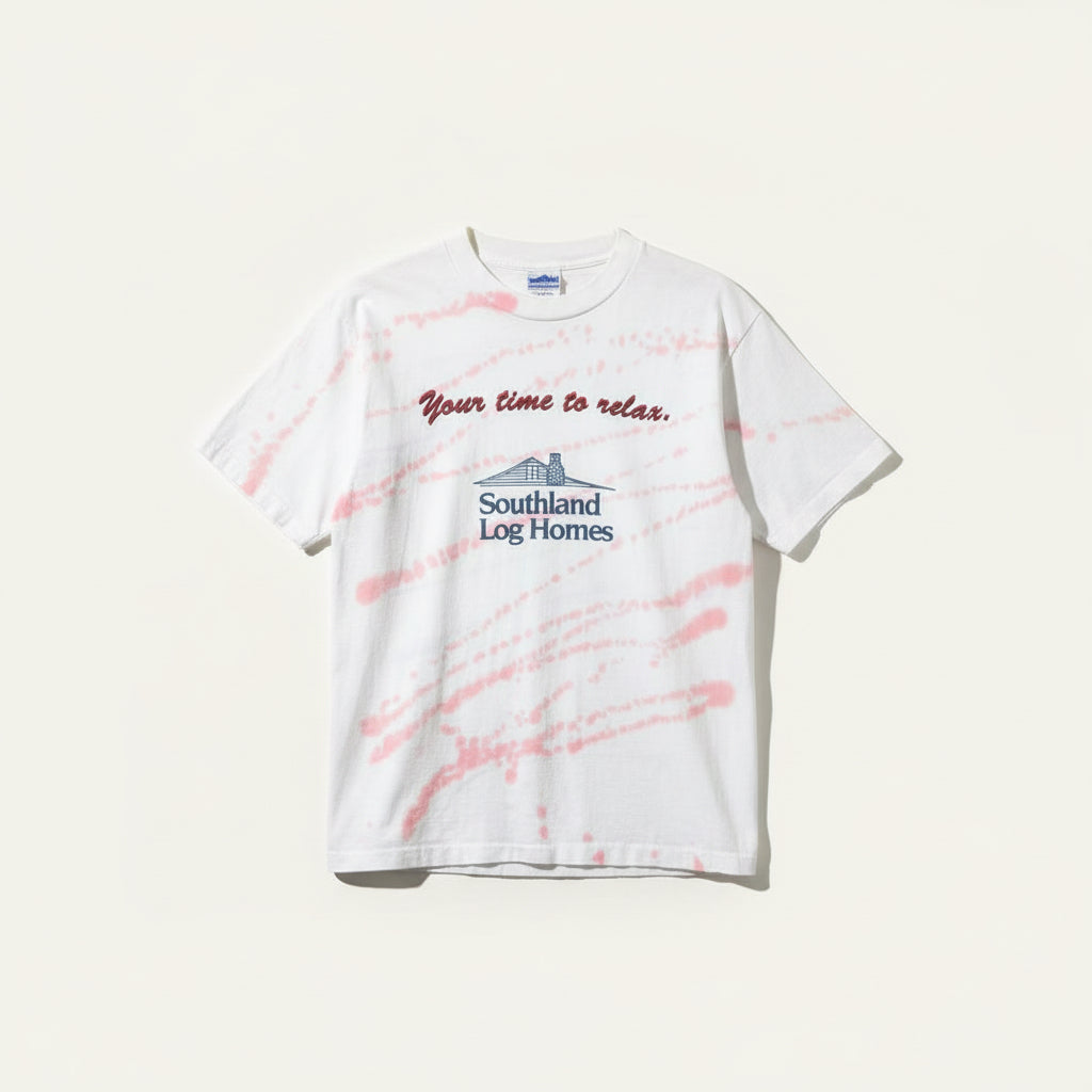 Allsport Southland Log Homes Ad Tie-Dye Red/White Size L