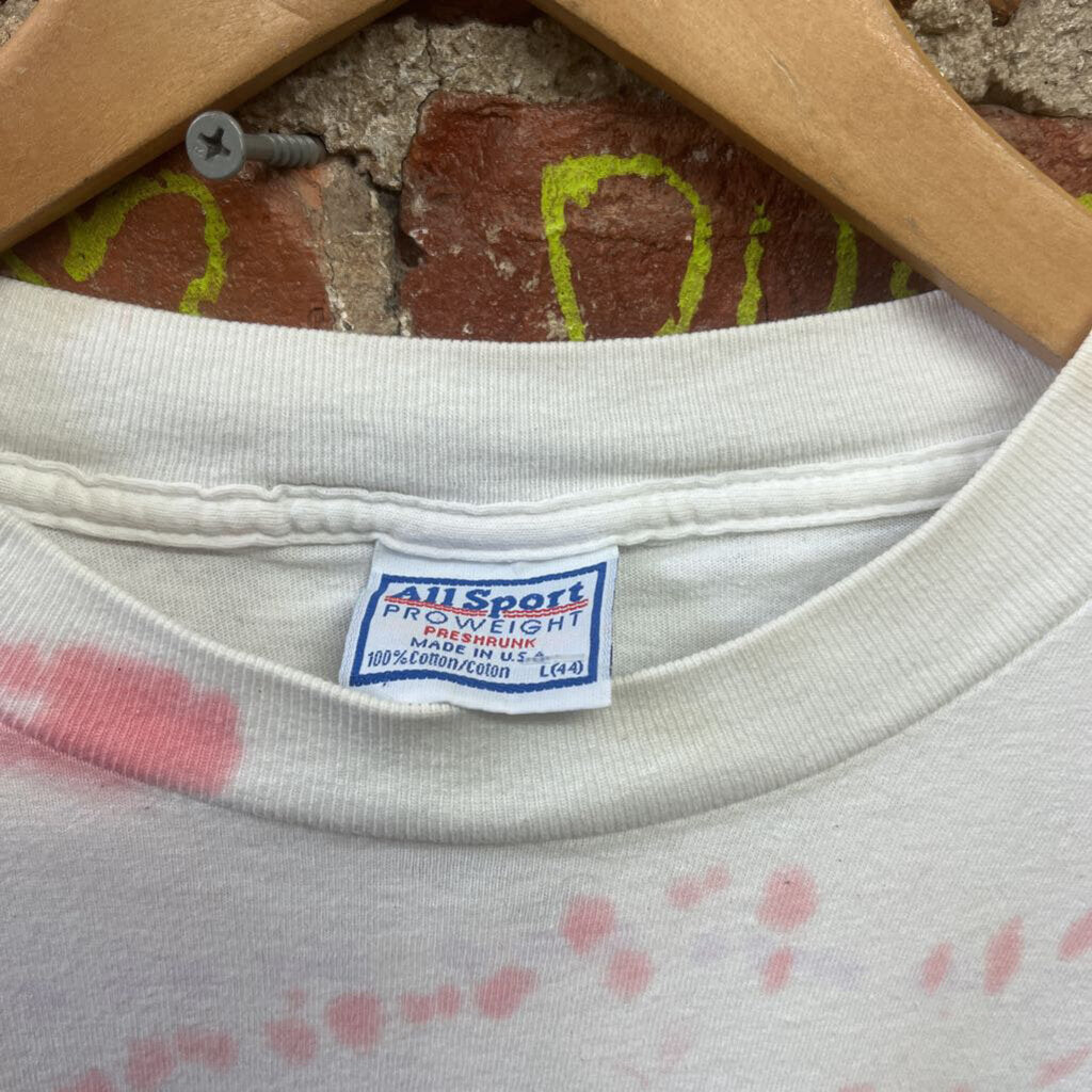 Allsport Southland Log Homes Ad Tie-Dye Red/White Size L