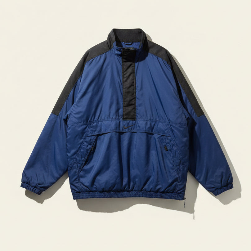 Nike Quarter Zip Puffer Blue Size XXL