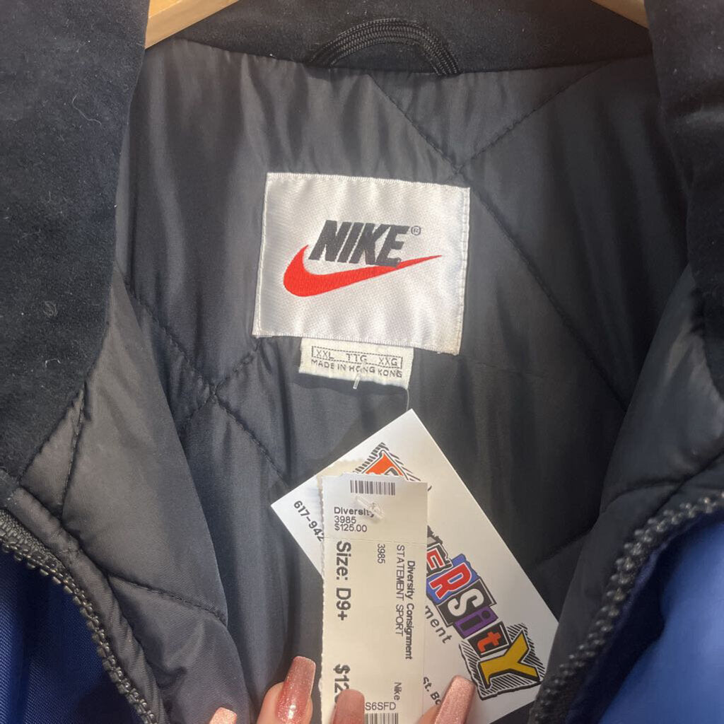 Nike Quarter Zip Puffer Blue Size XXL