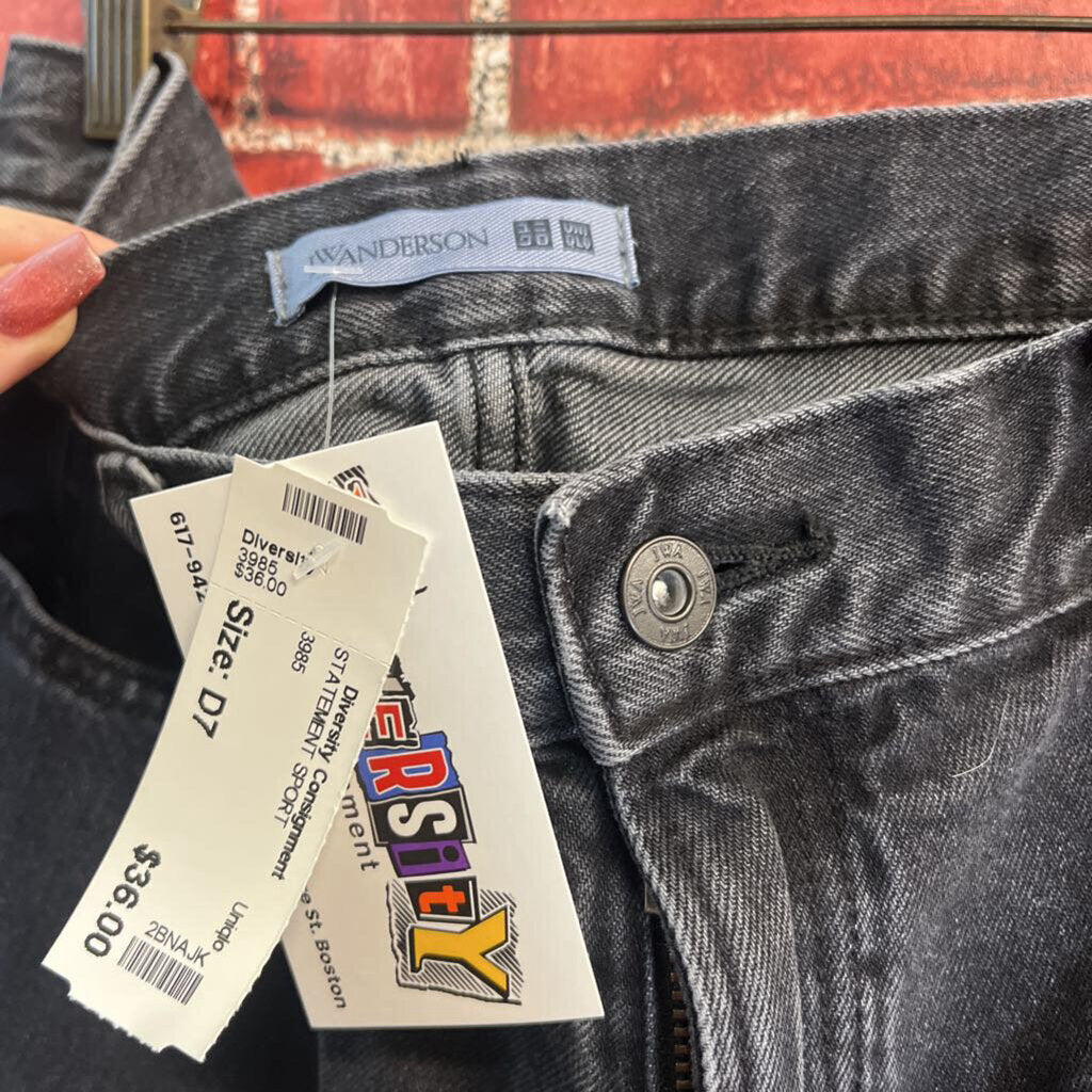 Uniqlo Slim Straight Dark Grey Size 3
