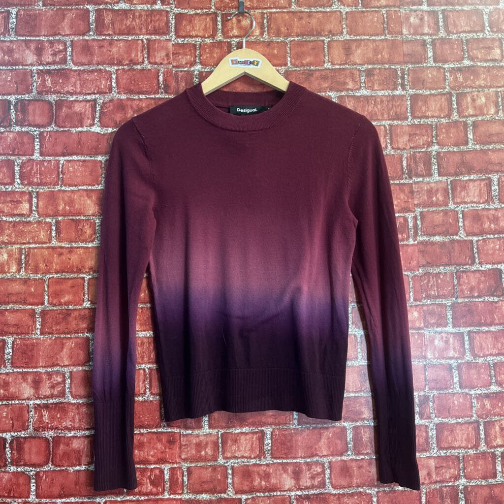 Desigual Long Sleeve Red/Purple Size XS