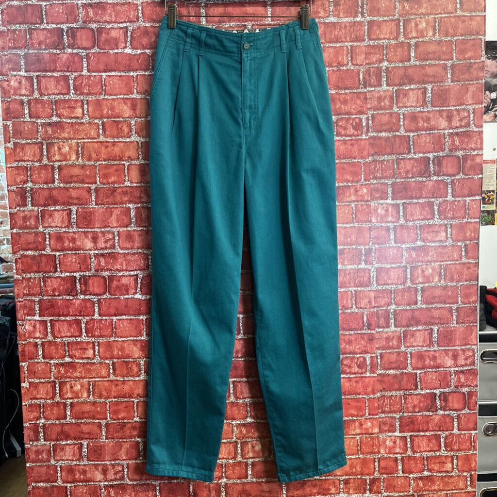 Hunt Club Pleated Trousers Teal Size 8