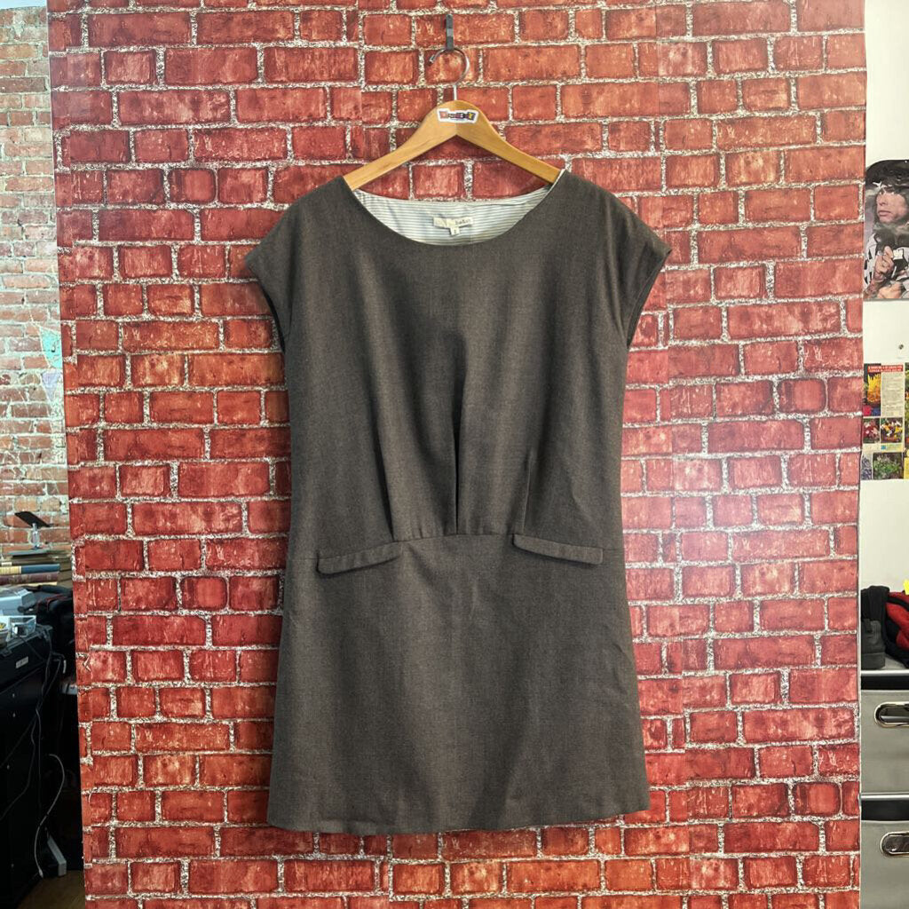 Ba&Sh Grey Tunic With Fake Pockets Size 2