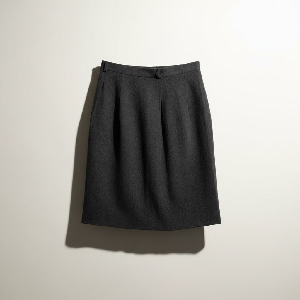 Emporio Armani grey midi skirt size 44 product photo