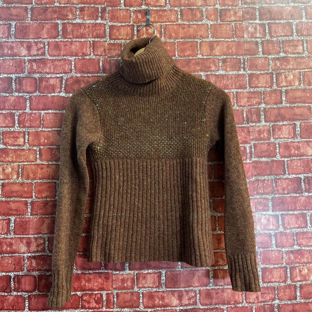 Brown Sweater With Sequins Size S