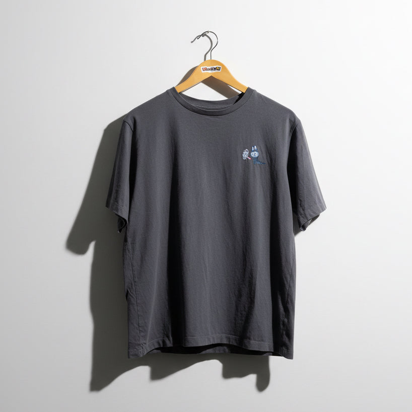 Uniqlo x Pop Mart grey multicolor graphic tee size L