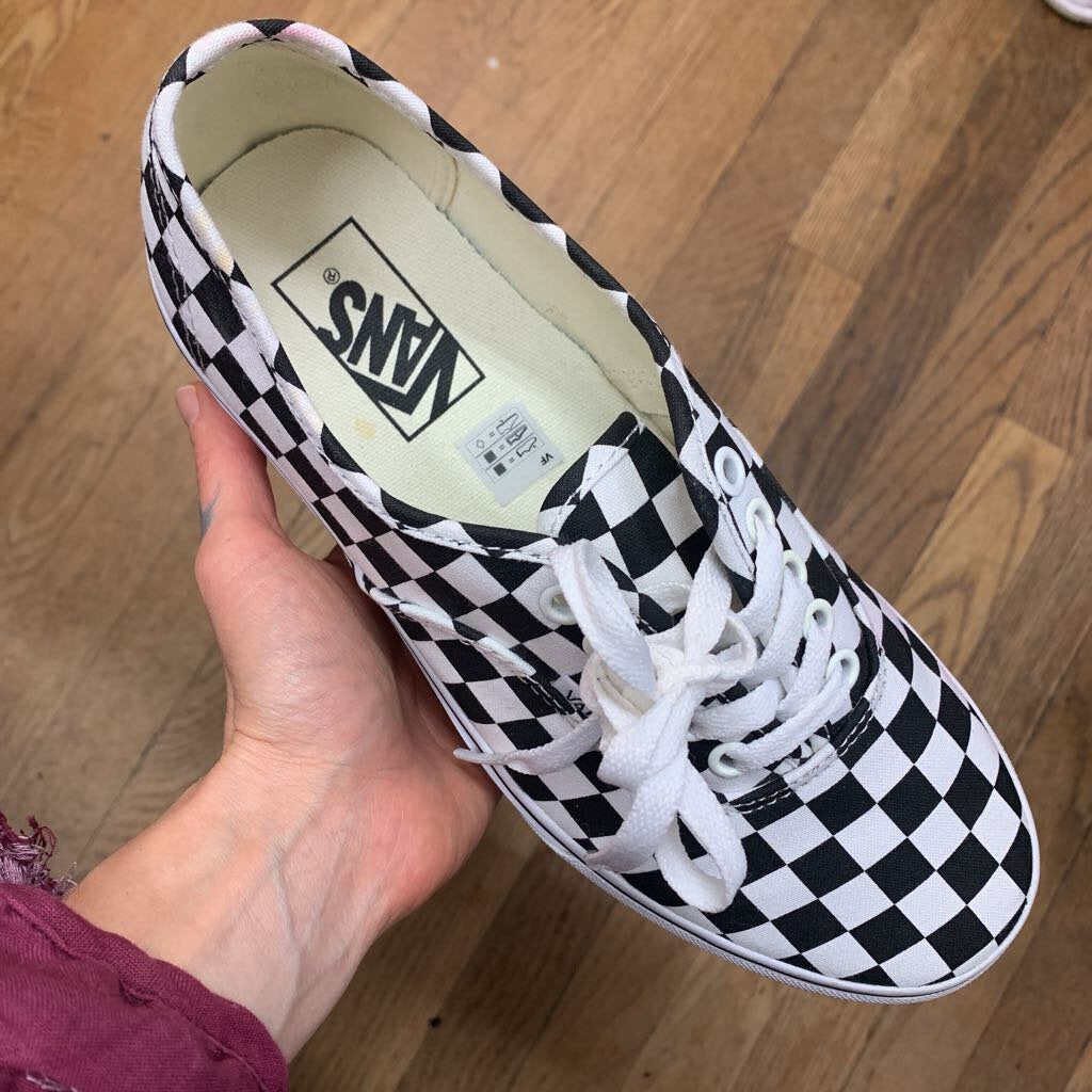 Vans checkerboard lace sneakers alternate view