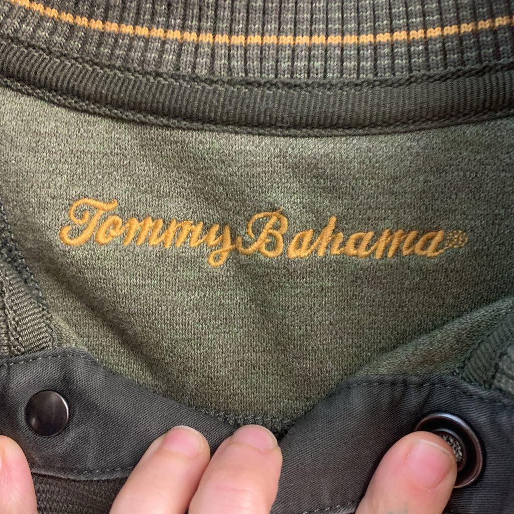 Tommy Bahama olive long-sleeve pullover size S alternate view
