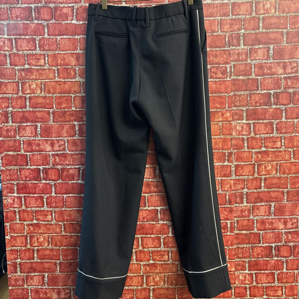Gucci Trousers Y2K Tom Ford Wool Side Stripe Black Size 42