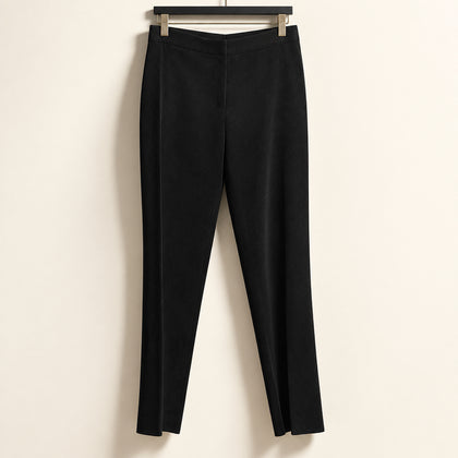 Lauren Ralph Lauren Velvet Pants Stretch Black Size 8P