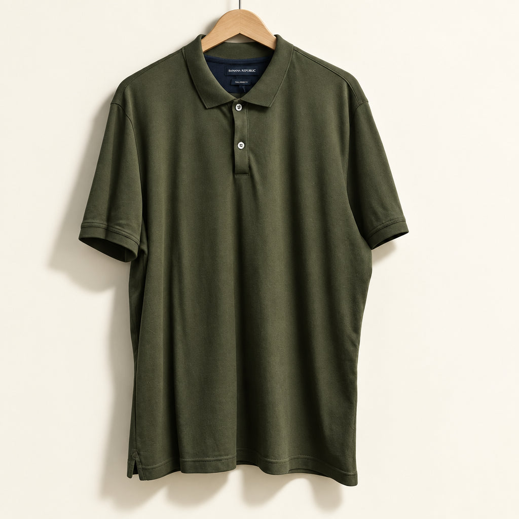 Banana Republic Polo Dark Olive Size XL