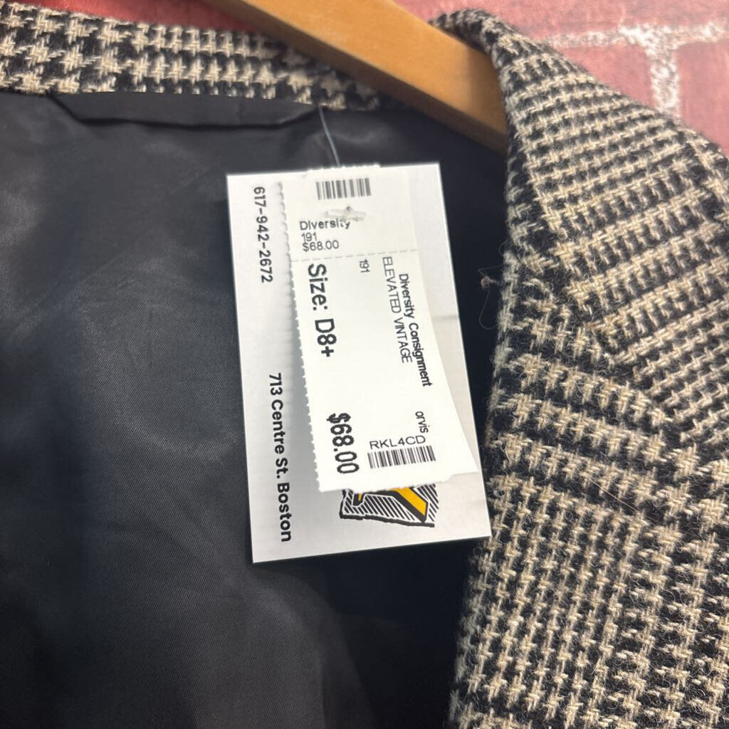 Orvis Vintage Sport Jacket Tweed Wool Black/Tan