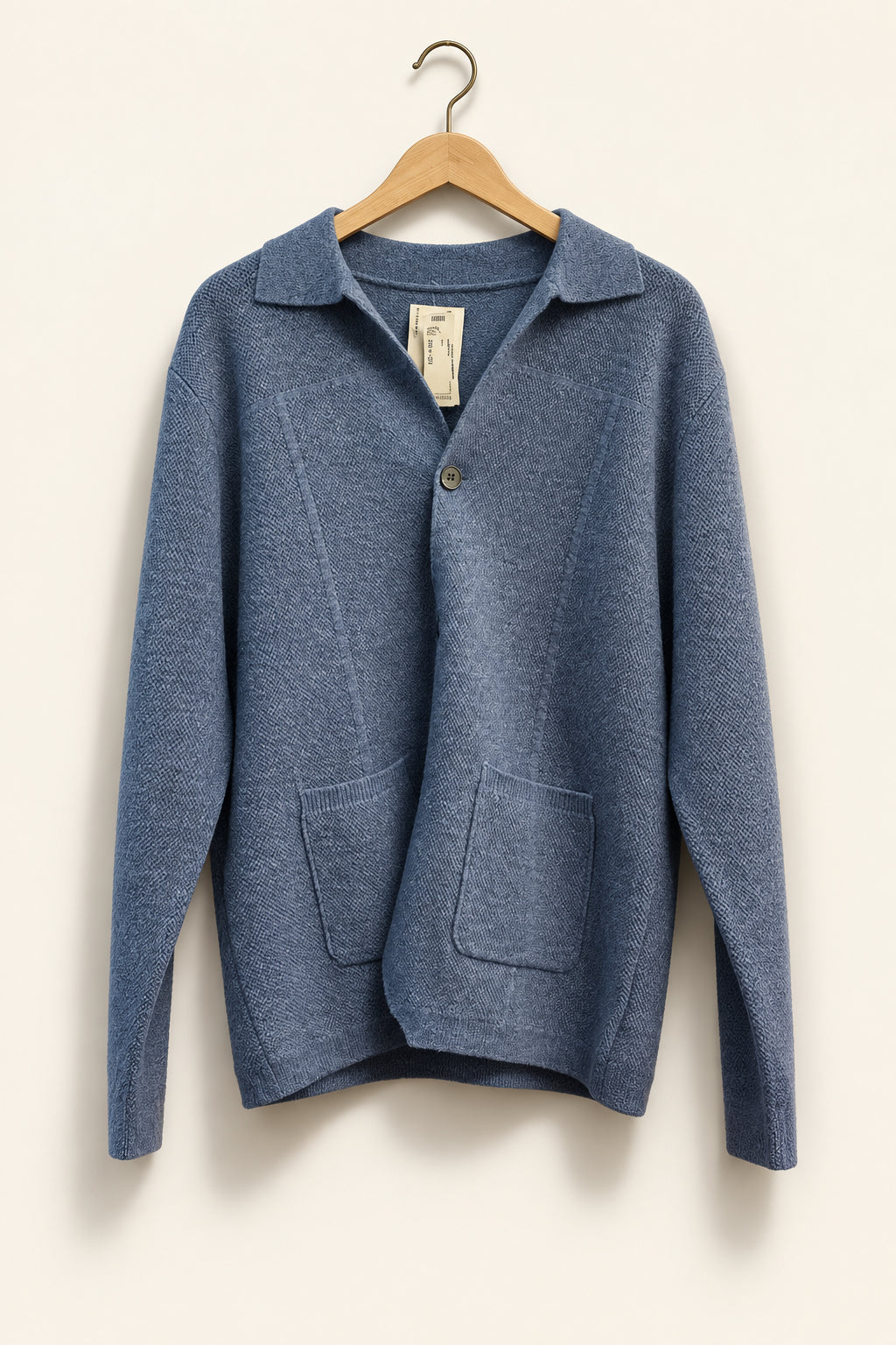 Luciente Merino Wool Cardigan Periwinkle