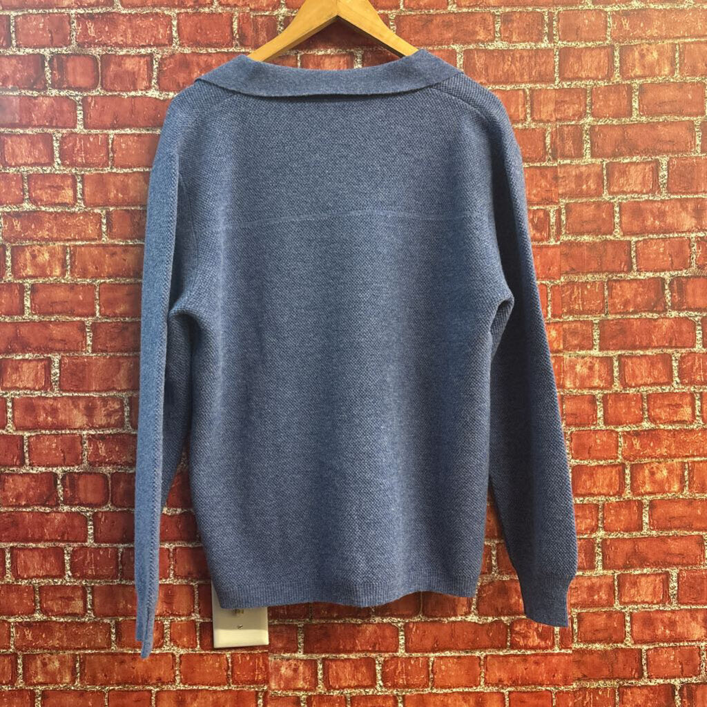 Luciente Merino Wool Cardigan Periwinkle
