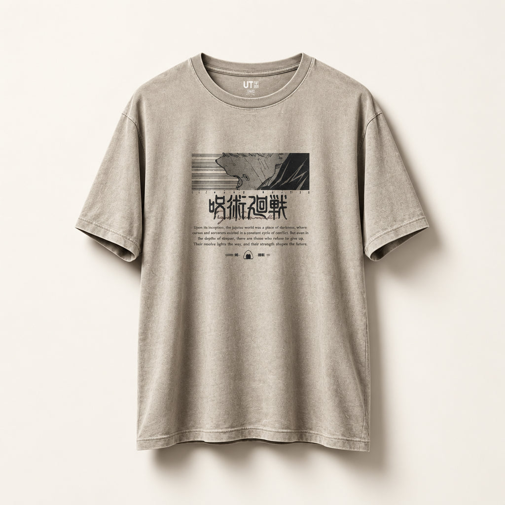 Uniqlo UT x Jujutsu Kaisen Tee Beige Size S