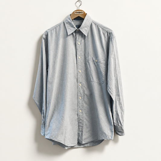 Chaps Ralph Lauren Vintage Button Up Stripes Baby Blue/Yellow Size 14.5