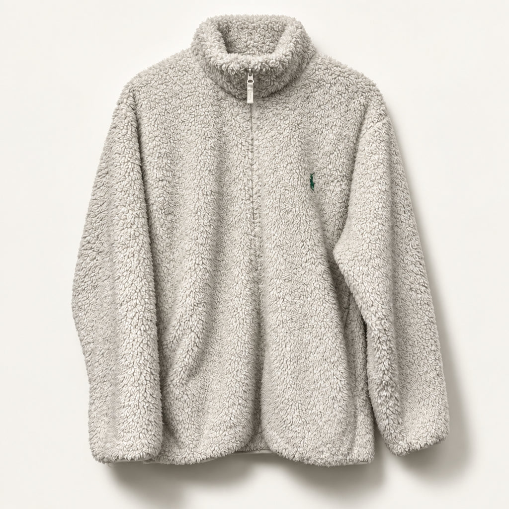 Uniqlo Fleece Jacket Zip Off White Size XXL
