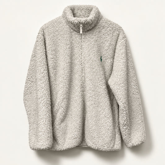 Uniqlo Fleece Jacket Zip Off White Men’s Size XXL