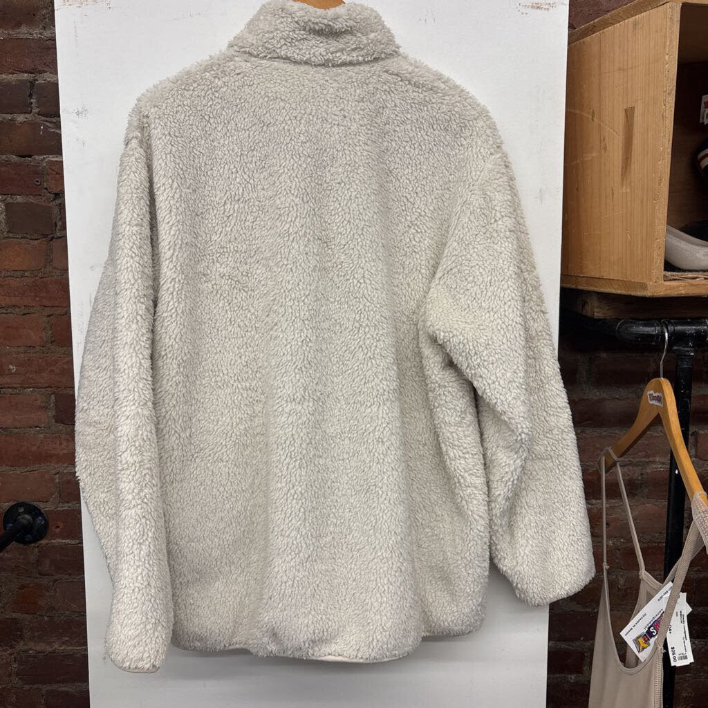 Uniqlo Fleece Jacket Zip Off White Size XXL