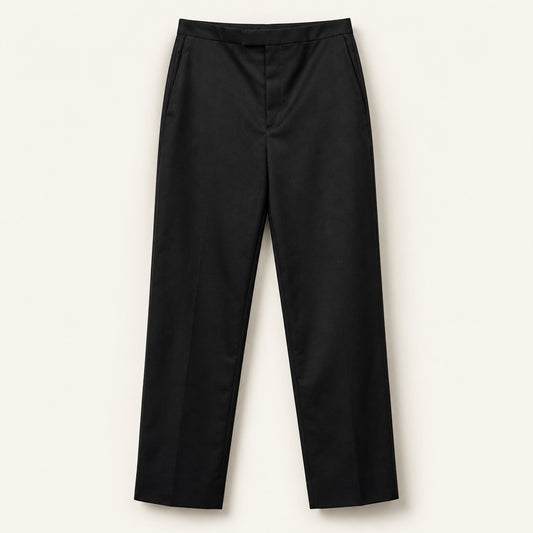 NWT ATON Trousers Wool Black Ladies Size 2
