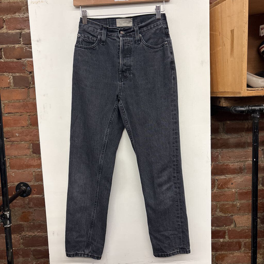 Everlane Jeans Button Fly Tapered Grey Size 24