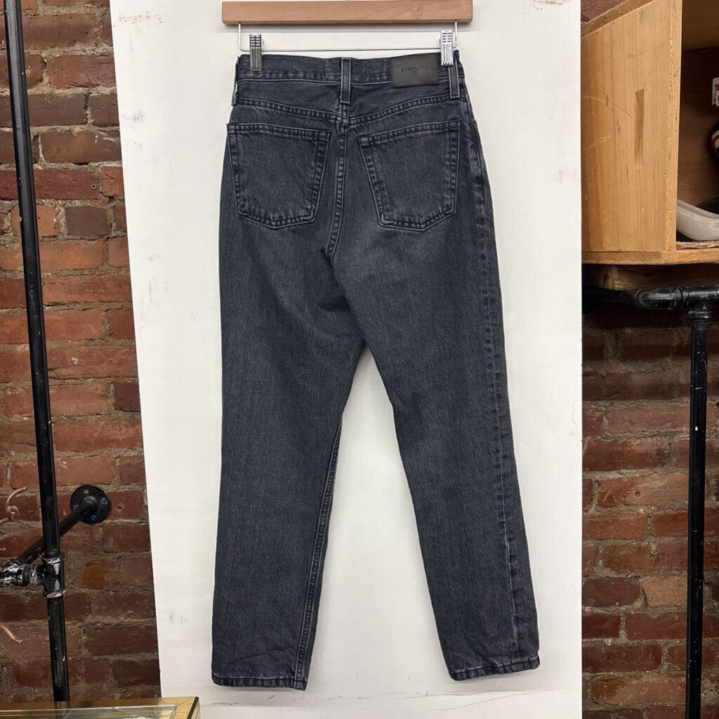 Everlane Jeans Button Fly Tapered Grey Size 24