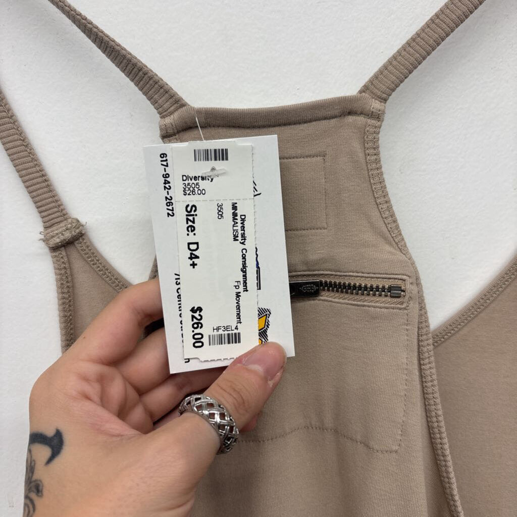 FP Movement Jumpsuit Racerback Beige Size XS