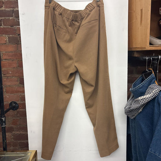 LOFT Pleated Trousers Tan Ladies Size L