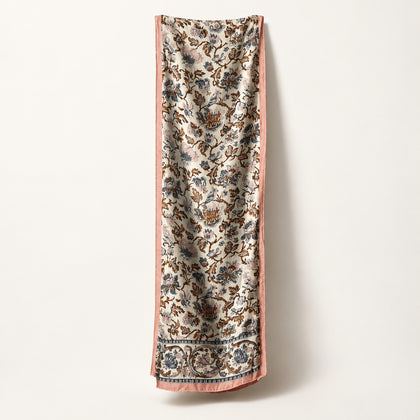 Ginnie Johansen Inc. Silk Scarf Butterfly Print Pink/White/Blue/Multi OS