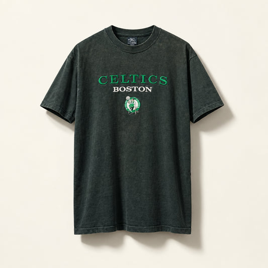 Front Row Celtics Graphic Tee Dark Grey Men’s Size L