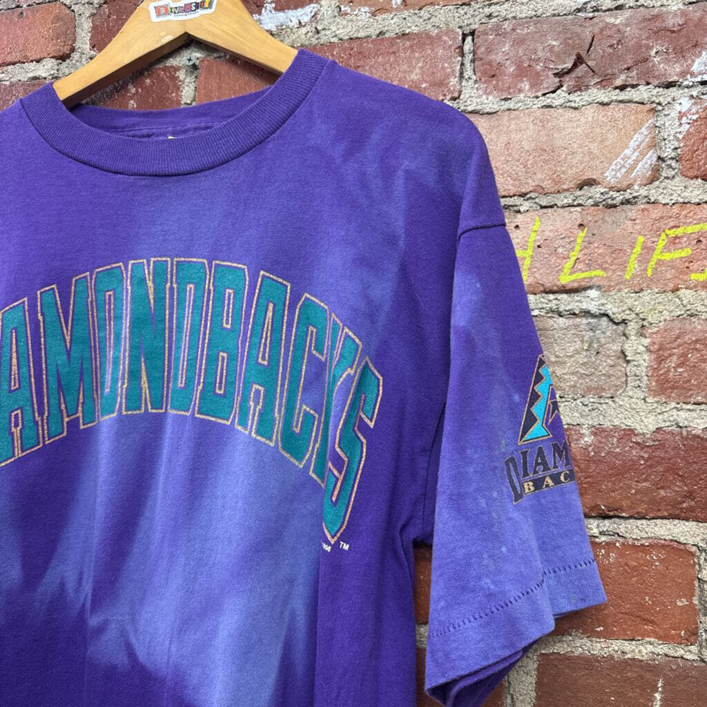 Salem Sportswear Diamondbacks Graphic-T Purple Men’s Size L