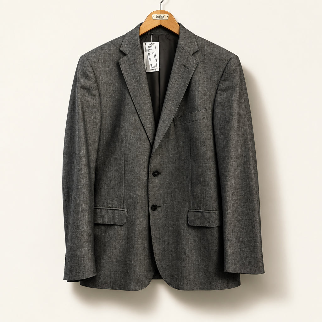 Zenga Blazer Jacket Bark Brown/Grey Size 48R