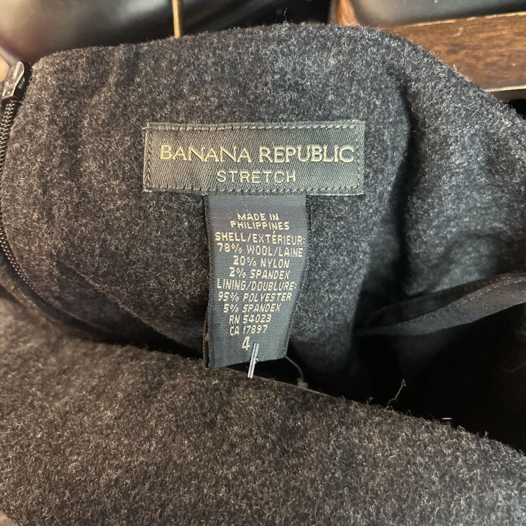 Banana Republic Pencil Skirt Dark Grey Size 4