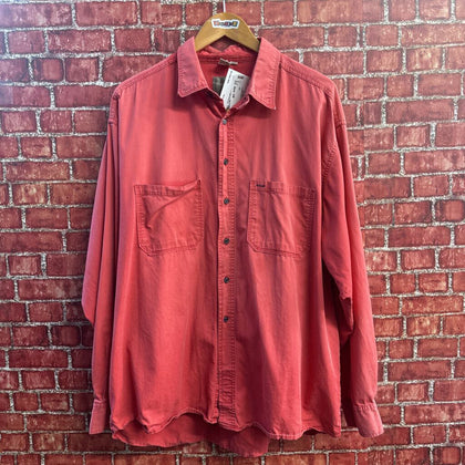 The Territory Ahead Button Up Bright Red Size XL