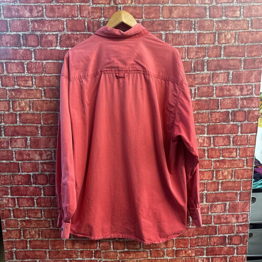 The Territory Ahead Button Up Bright Red Size XL